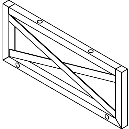 Tribesigns CT-JW0221 Tarik 39 in. Brown and Black Wood Floating TV Stand 11