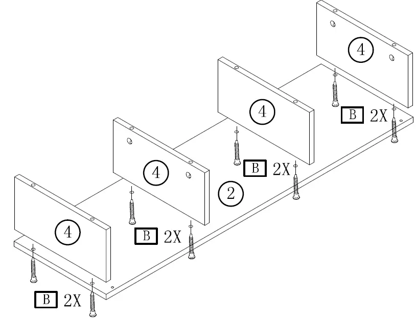 Tribesigns CT-JW0221 Tarik 39 in. Brown and Black Wood Floating TV Stand 13
