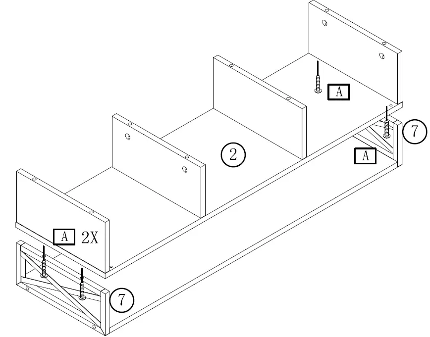 Tribesigns CT-JW0221 Tarik 39 in. Brown and Black Wood Floating TV Stand 14
