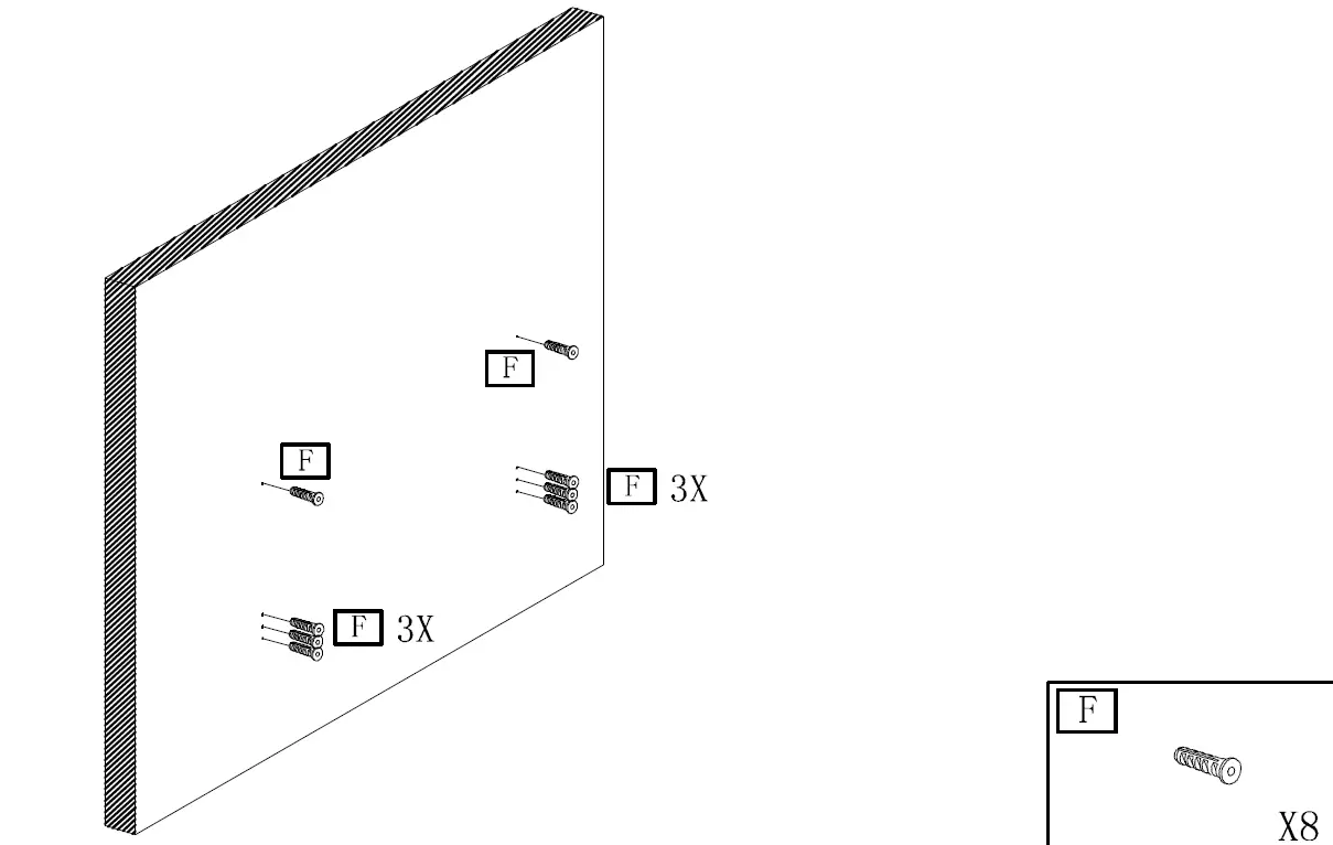 Tribesigns CT-JW0221 Tarik 39 in. Brown and Black Wood Floating TV Stand 20