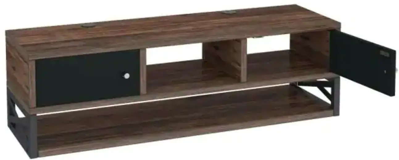 Tribesigns CT-JW0221 Tarik 39 in. Brown and Black Wood Floating TV Stand PRODUCT