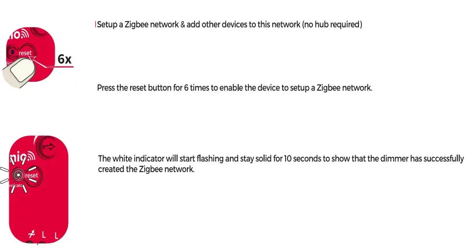 idinio IDI_BOUWDIMMER_ZIGBEE Zigbee LED Dimmer Module User Guide - Setup Zigbee Network
