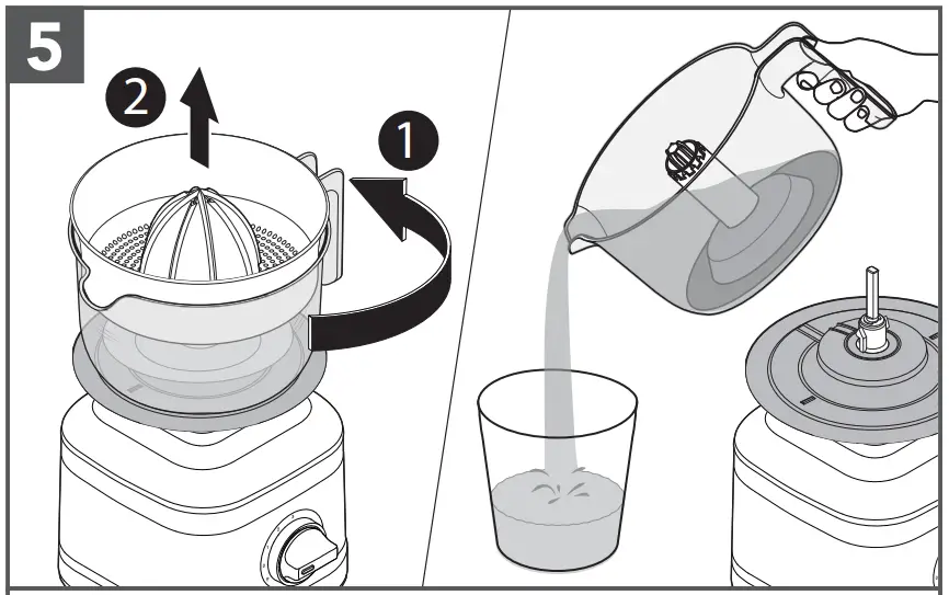 USING THE CITRUS PRESS