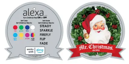 Mr Christmas 68325 7.5ft RGB Christmas Tree Flocked - icon 2