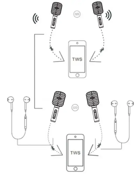 HUAZE-HZK650-Wireless-Bluetooth-Portable-Handheld-Karaoke-Microphone-FIG-5