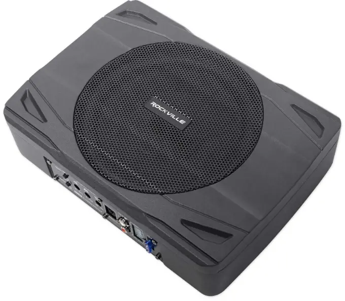 ROCKVILLE SS65P 6.5-Inch 400W Slim Under-Seat Active Powered Car and Truck Subwoofer product