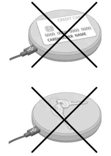 Oakywood Sp Z O O OW-SWC01 Wireless Charger - Do not keep your magnetic cards, keys or any metal objects