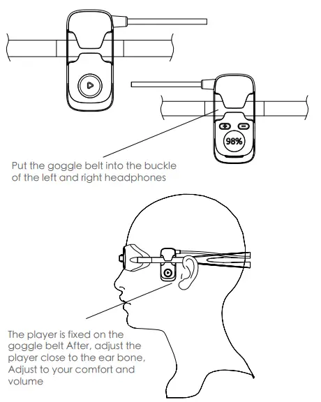 SHARKEP H2O Bone Conduction Swimming Player - fig 1