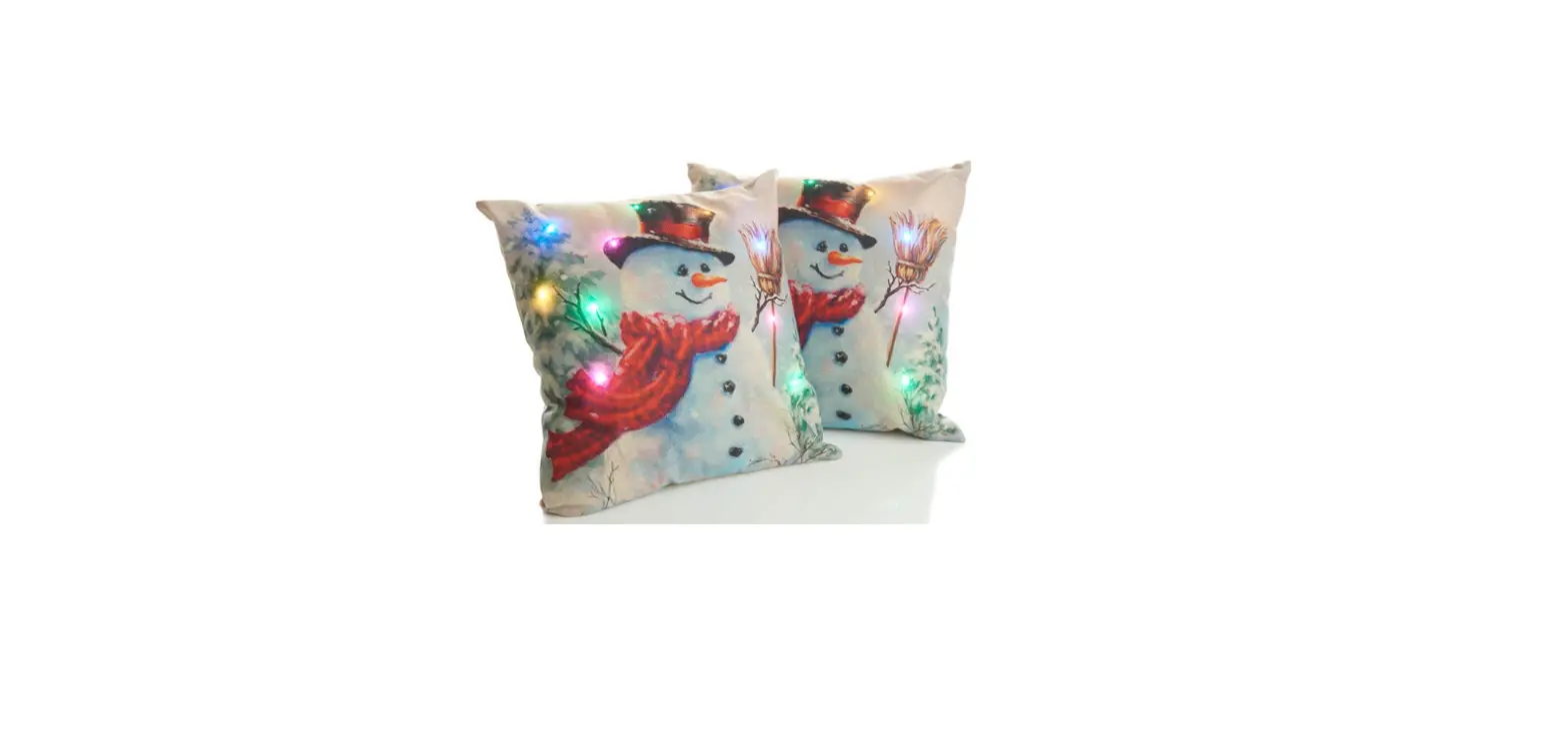 Sharper Image 207934 Led Holiday Pillows (set Of 2) User Guide