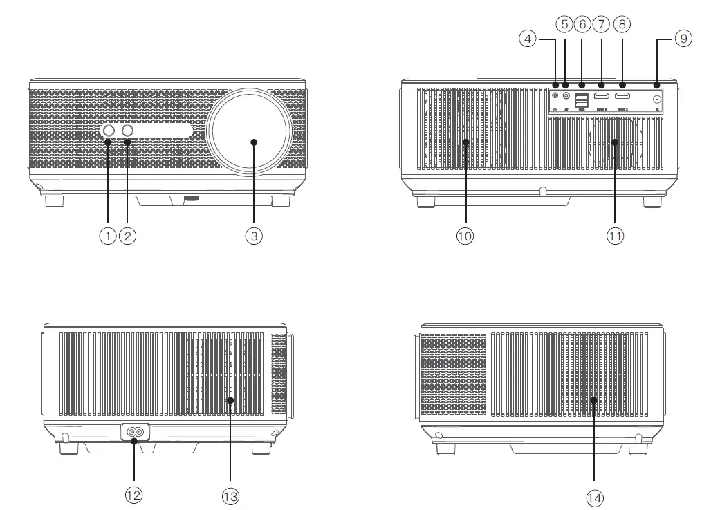 Guangzhou RD-836 Rigal Projector 1