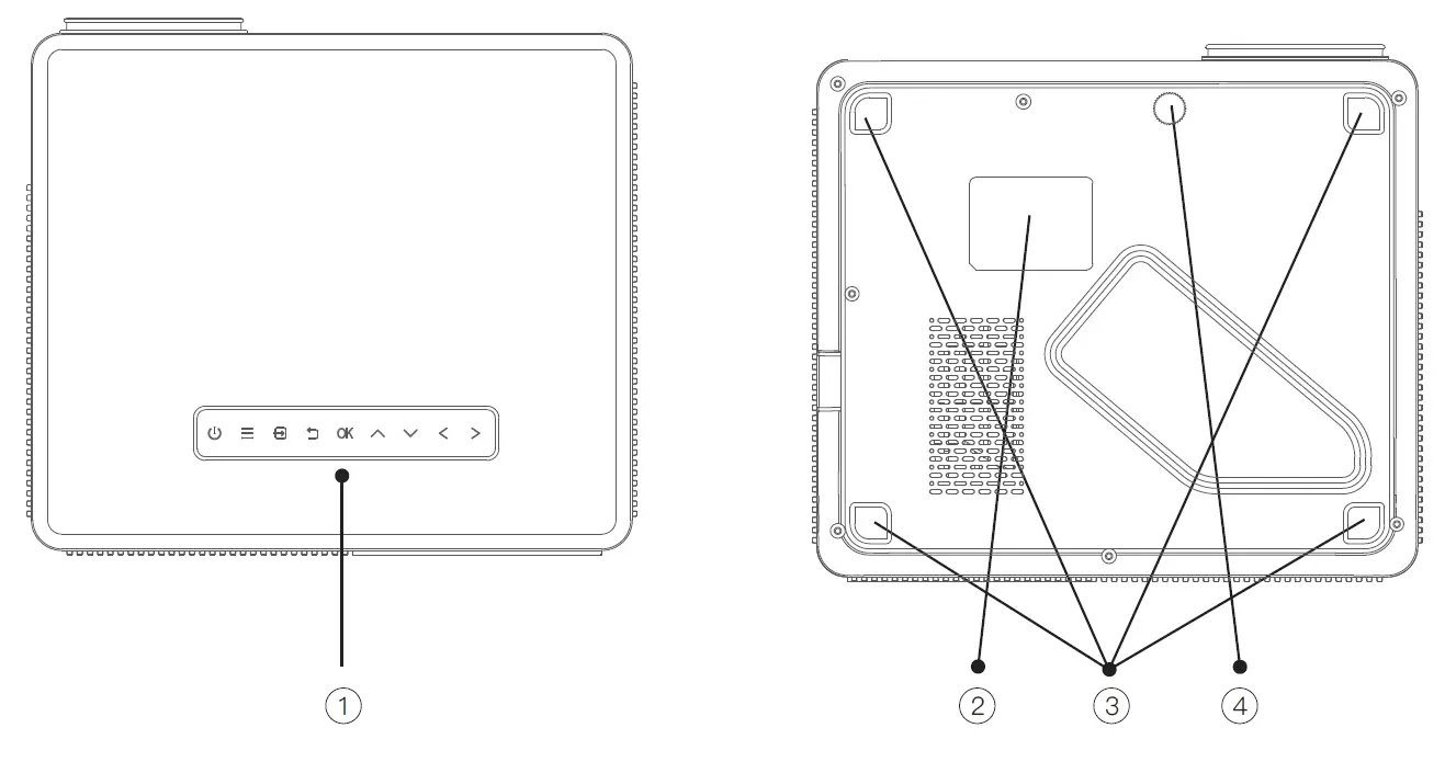 Guangzhou RD-836 Rigal Projector 2