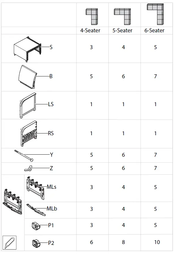 KeTeR 17210760 Rosalie 6 Seater Corner-3