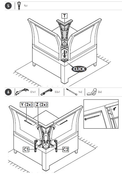 KeTeR 17210760 Rosalie 6 Seater Corner-6