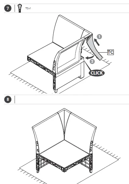KeTeR 17210760 Rosalie 6 Seater Corner-7