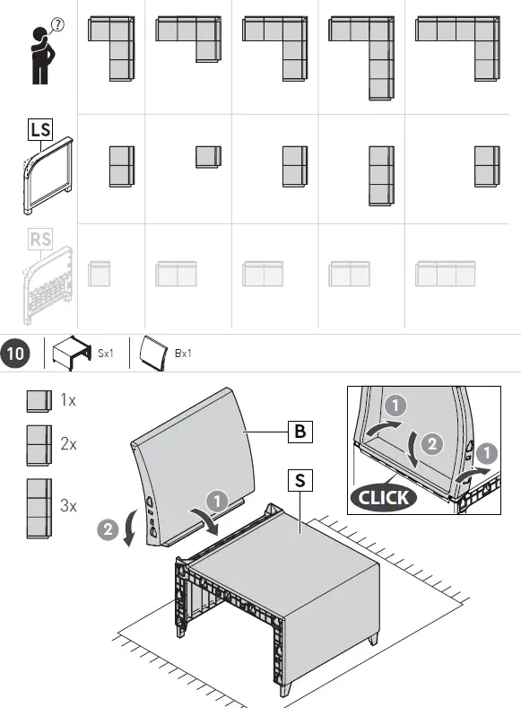 KeTeR 17210760 Rosalie 6 Seater Corner-8