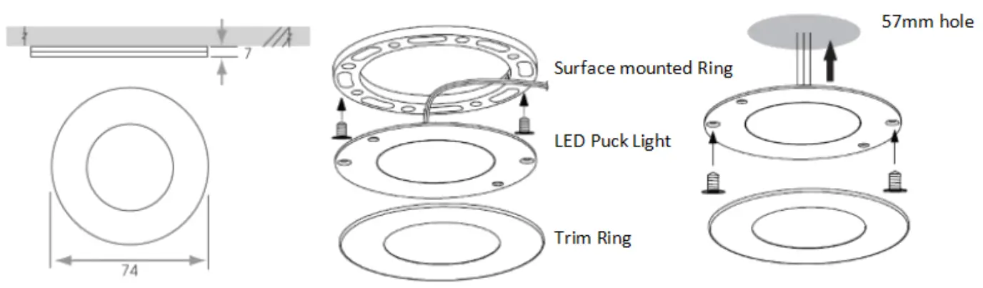 sycamoreLED com SY8935 Sirius Magnetic Super Slim Cabinet Light