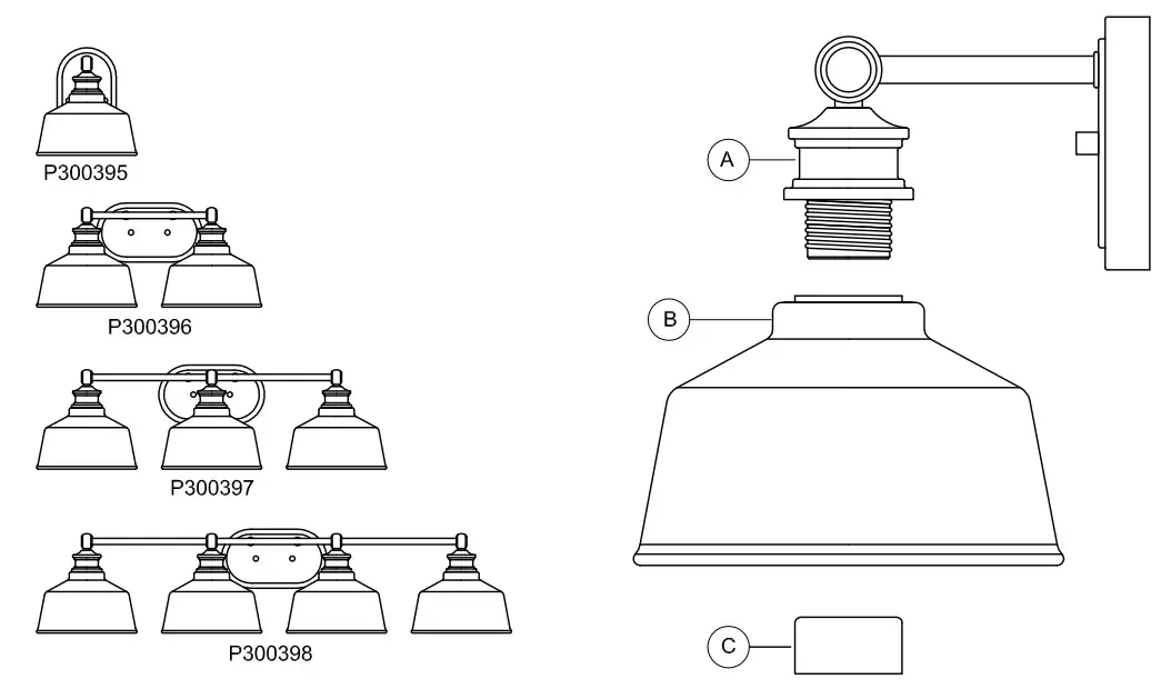 PROGRESS LIGHTING P300395 31M Singleton Contemporary Matte Black Wall Light - icon 3