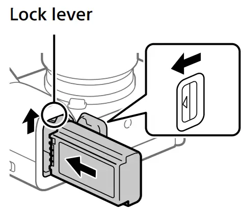 SONY FX3 Interchangeable Lens Digital Camera - Lock lever