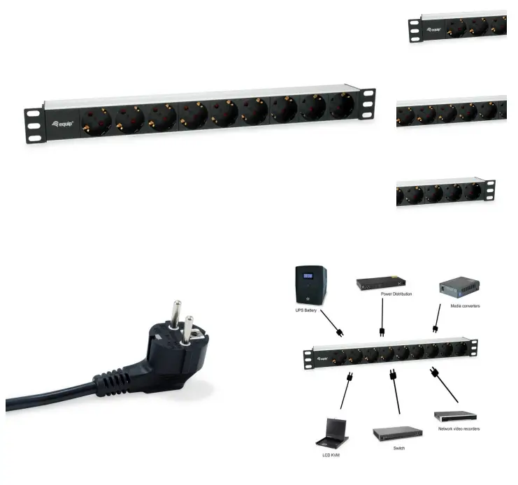 CONCEPTRONIC 333292 9-Outlet German Power Distribution Unit
