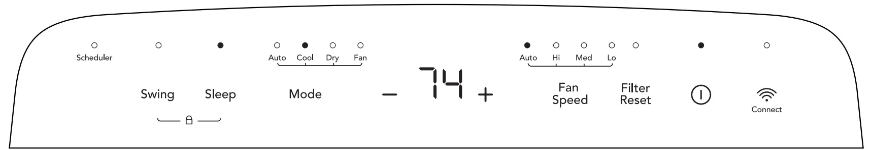 FRIGIDAIRE FHPH142AC1 4-000 BTU Heat-Cool Portable Room Air Conditioner fig 19