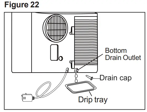 FRIGIDAIRE FHPH142AC1 4-000 BTU Heat-Cool Portable Room Air Conditioner fig 2