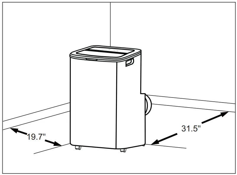FRIGIDAIRE FHPH142AC1 4-000 BTU Heat-Cool Portable Room Air Conditioner fig 30