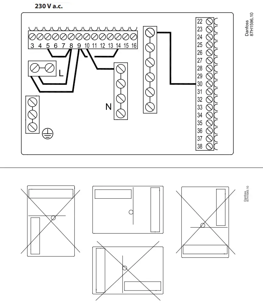 Danfoss ECL Comfort 296 Base Part - Figure 1