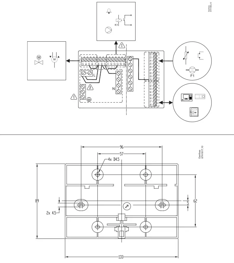 Danfoss ECL Comfort 296 Base Part - Figure 3