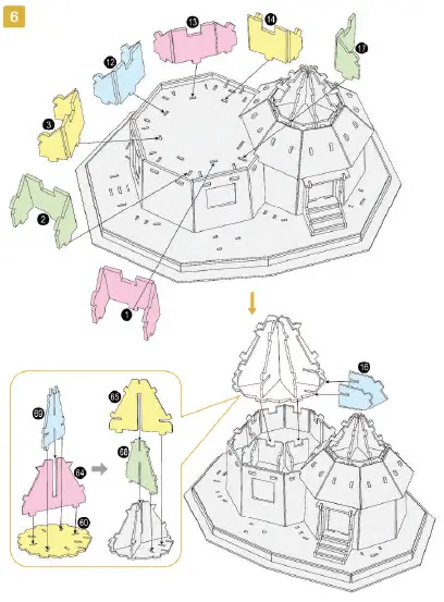 UNIVERSITY-GAMES-08482-Harry-Potter-Hagrids-Hut-3D-Puzzle-6