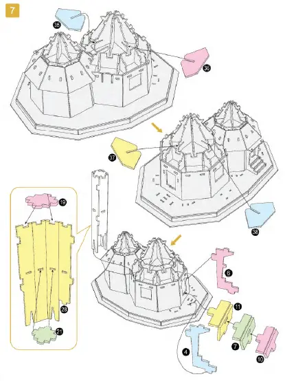 UNIVERSITY-GAMES-08482-Harry-Potter-Hagrids-Hut-3D-Puzzle-7