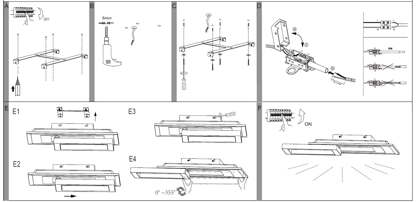 EGLO-31714-LED-Panel-Light-Instruction-Manual-fig-1