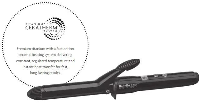 BaByliss PRO 25MM Curling Tong - TITANIUM EXPRESSION