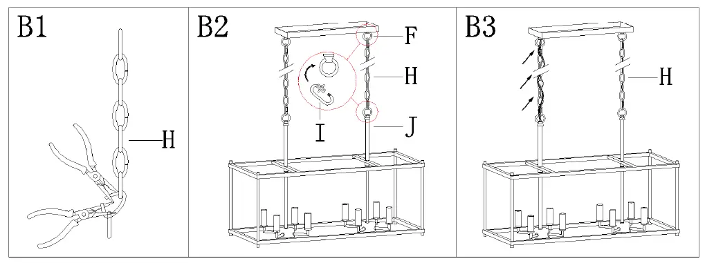 Uolfin 5069548 Finn 8-Light Matte Black and Brass Gold 4