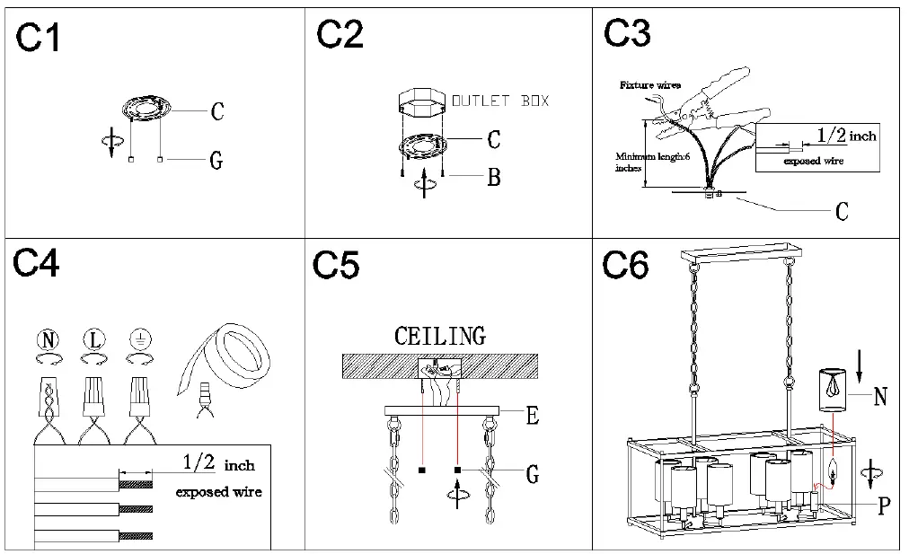 Uolfin 5069548 Finn 8-Light Matte Black and Brass Gold 5