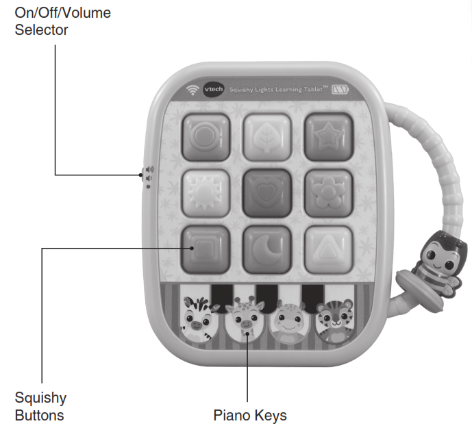 VTech 540400 Squishy Lights Learning Tablet - Overview