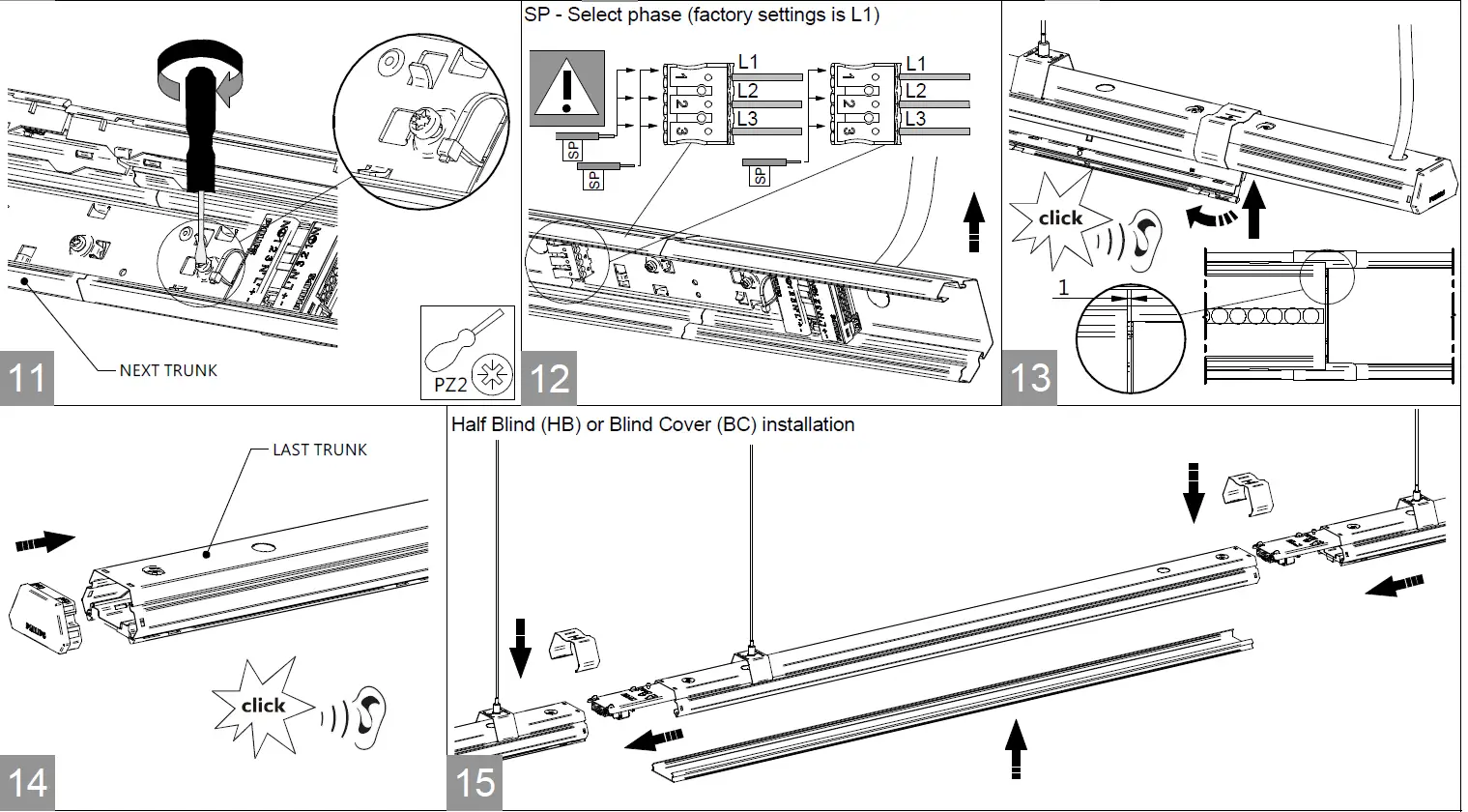 PHILIPS LL212X CoreLine Trunking Gen2 LED Light 8