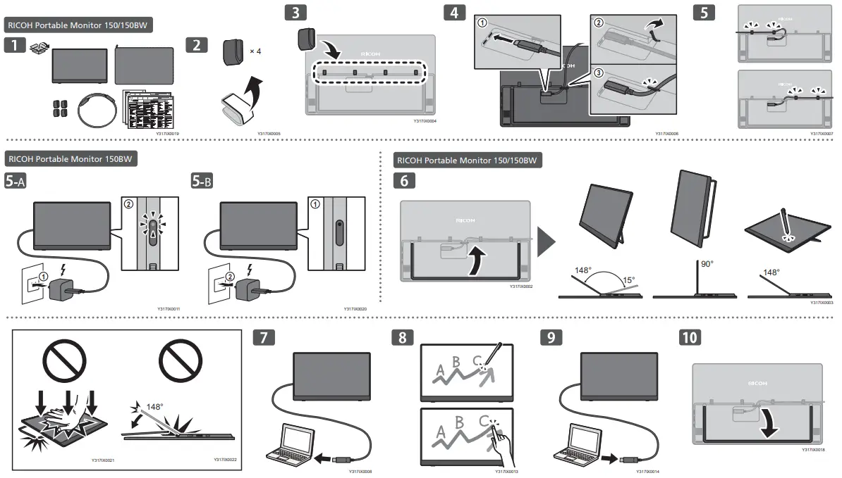 RICOH 150-150BW Portable Monitor - fig 1