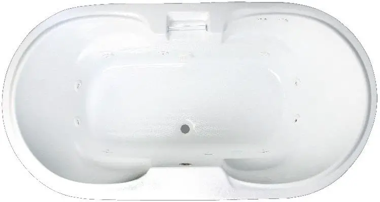 Laurel Mountain 7036DWA064 70 Inch x 36 Inch Drop In Acrylic Combo Bath