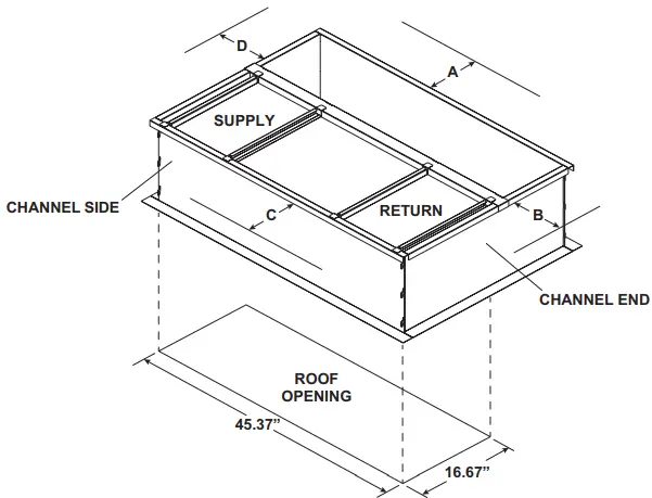 TRANE MAYCURB002A Full Perimeter Roof Mounting Curb-fig4