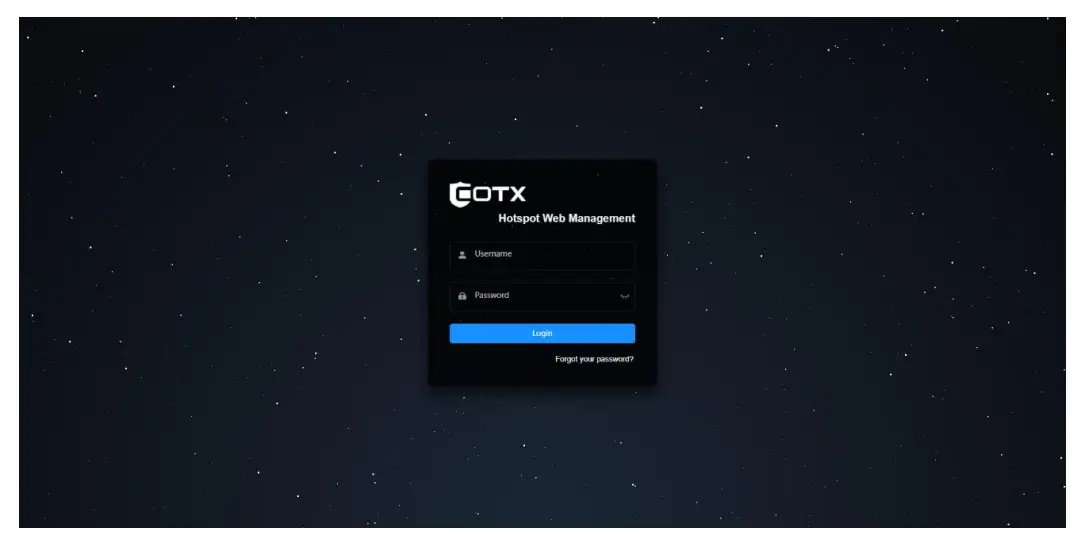 Log in to the Web Management