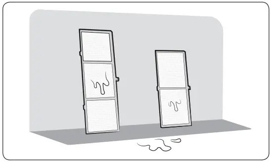 SAMSUNG AJ035TN1DKG Air Conditioner - If the air filter dries