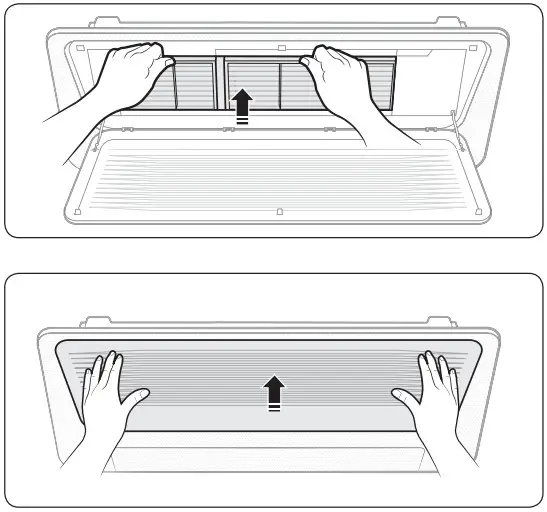 SAMSUNG AJ035TN1DKG Air Conditioner - assemble the air filter