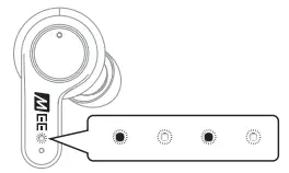 MEE audio B08RHYC7TK X20 Truly Wireless Active Noise Cancelling in Ear Headphone - Pairing mode is indicated