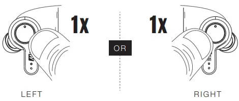 MEE audio B08RHYC7TK X20 Truly Wireless Active Noise Cancelling in Ear Headphone - Previous Tracka