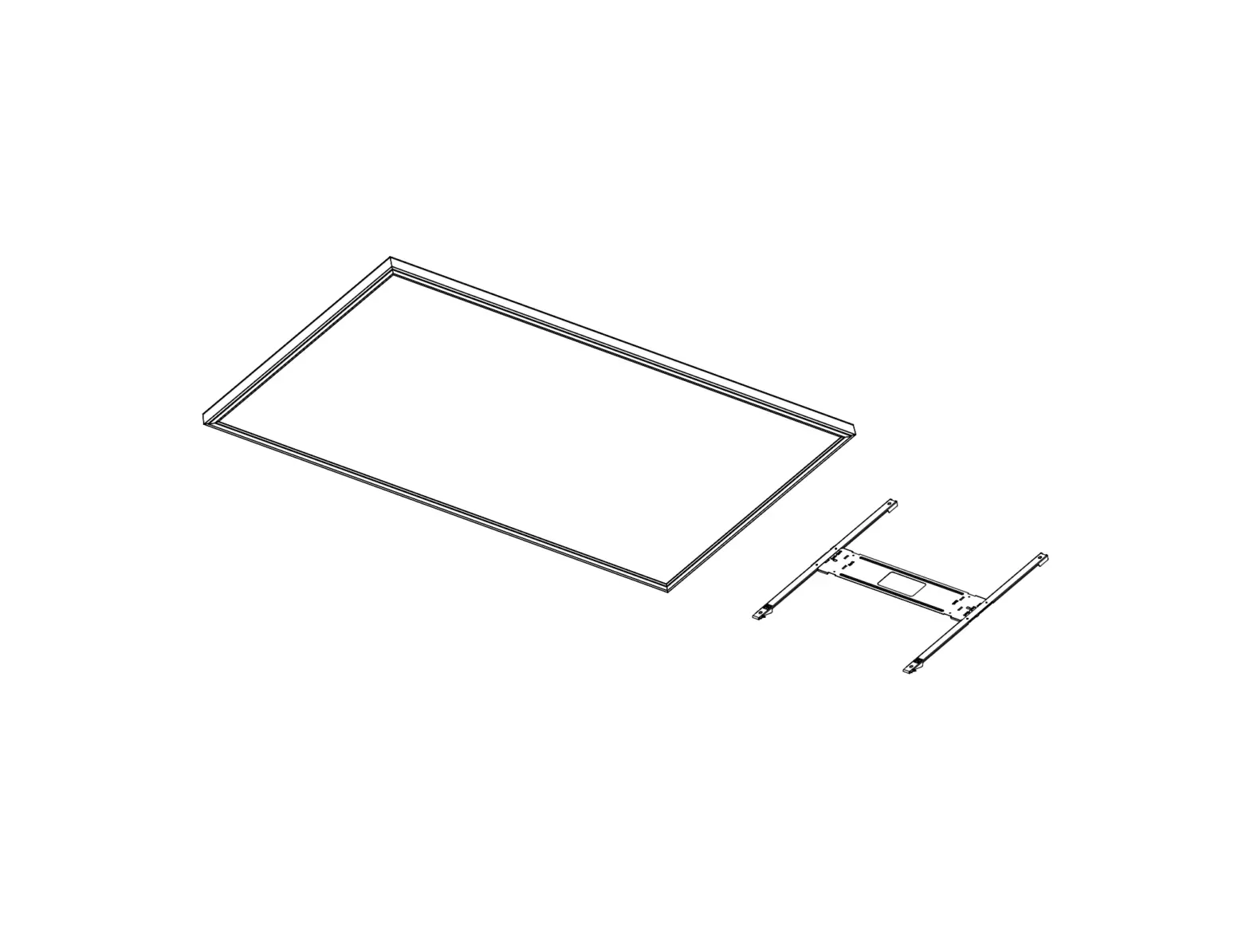 Acuitybrands Cpanl Series Led Flat Luminaire Light Fixture With Dcmk Surface Mount Bracket Instruction Manual