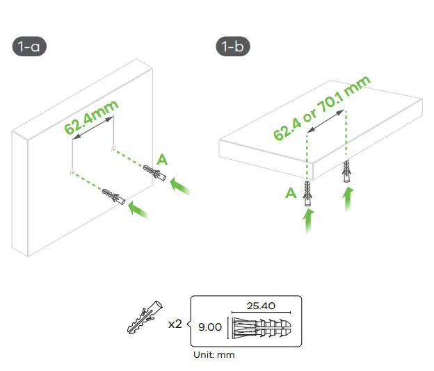 ZYXEL Dual-Radio PoE Access Point NWA110AX - Mounting5