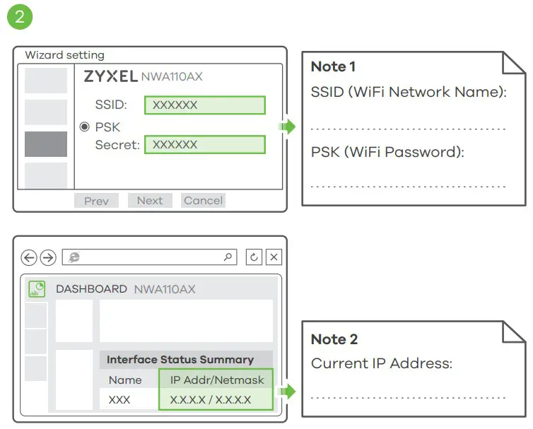 ZYXEL Dual-Radio PoE Access Point NWA110AX - Mounting7