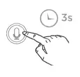 iHome iB39 QSG Bluetooth Earbuds - Press and hold the Voice Command Button for 3 seconds