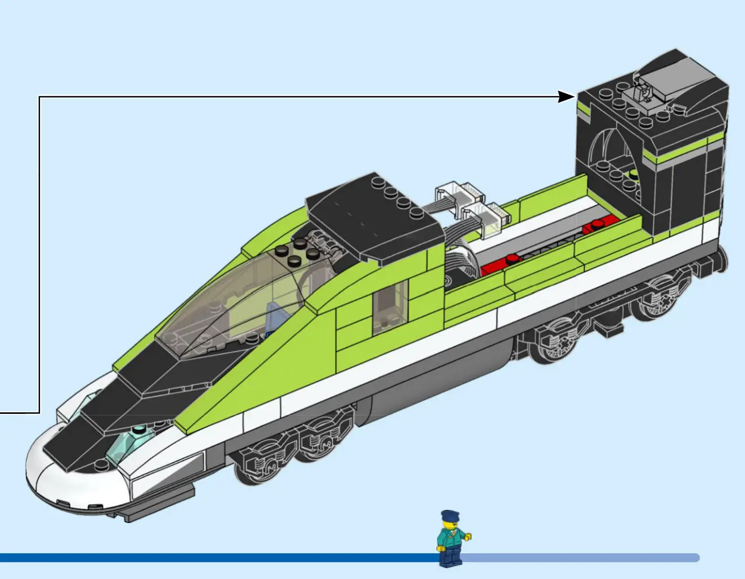 LEGO 60337 City Express Passenger Train - Figure 54-2