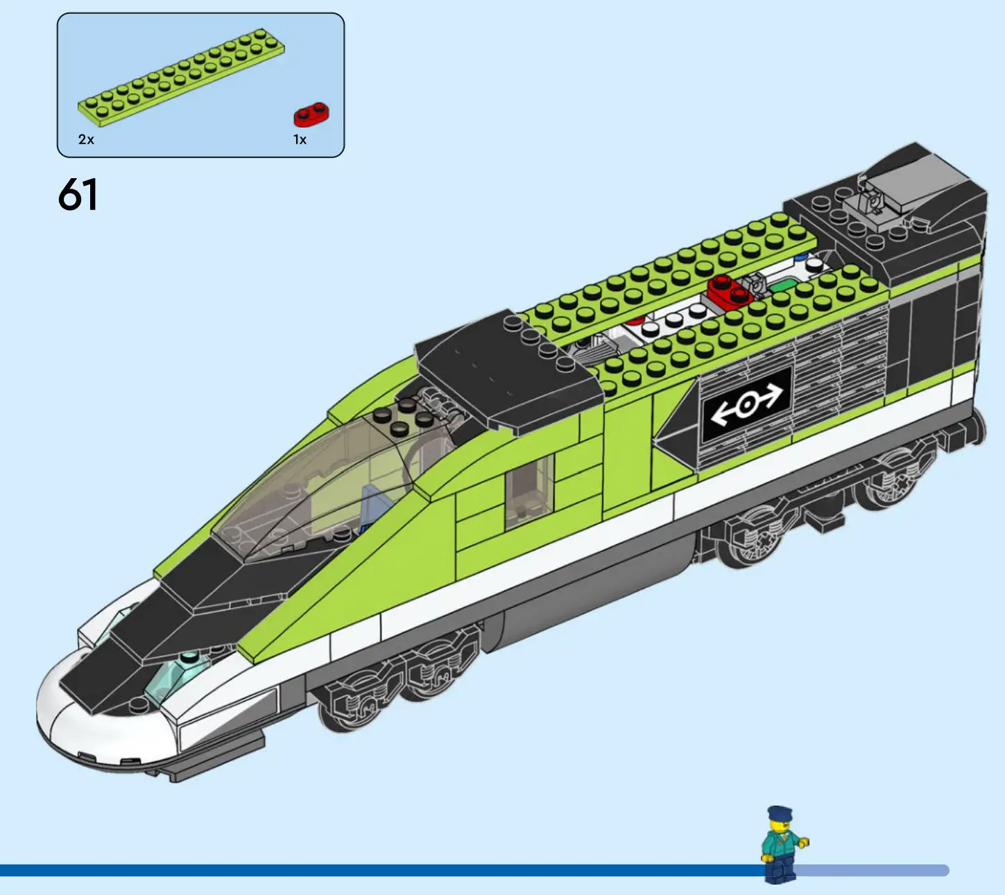 LEGO 60337 City Express Passenger Train - Figure 61